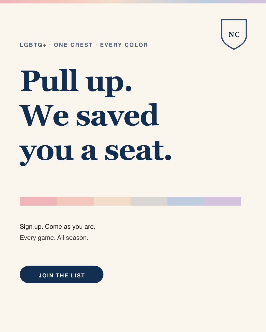 Typographic portrait feed creative